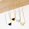 Wholesale Titanium Steel And Stainless Steel O Chain Necklace With Rhombus Design And Electroplating For Women