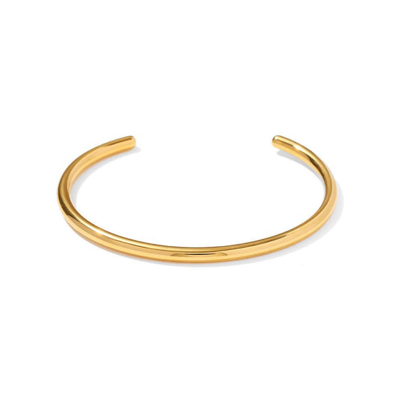 Wholesale Titanium Steel And Stainless Steel Open Bracelet Women's Fashion Electroplated Allmatch