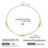 Wholesale Titanium Steel And Stainless Steel Pearl Necklace With Geometric Design And Electroplating For Women