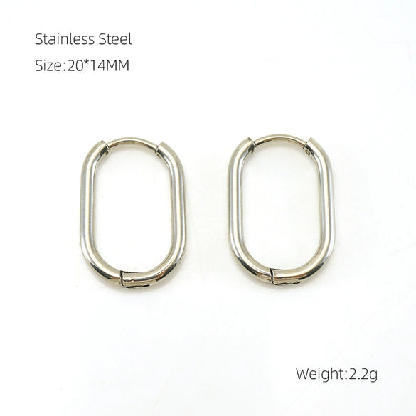 Wholesale 316L Stainless Steel And 316L Stainless Steel Simple Geometric Electroplated Flower Coil Earrings Unisex