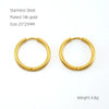 Wholesale 316L Stainless Steel And 316L Stainless Steel Simple Geometric Electroplated Flower Coil Earrings Unisex