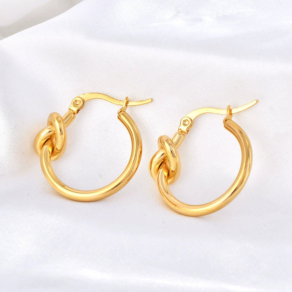 Wholesale Titanium Steel Animal Zodiac Cartoon Character Geometric Earrings Electroplated Jewelry