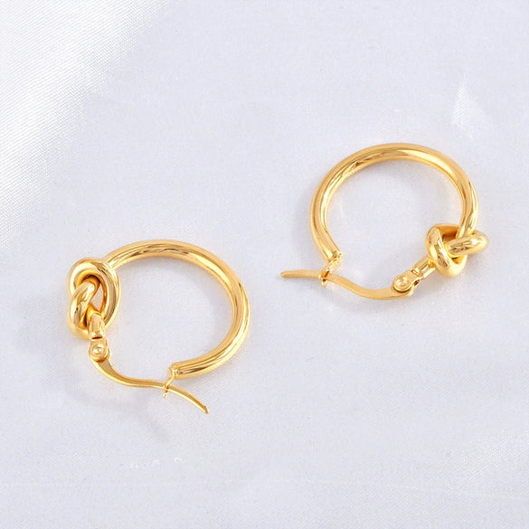 Wholesale Titanium Steel Animal Zodiac Cartoon Character Geometric Earrings Electroplated Jewelry