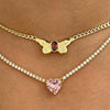 Wholesale Titanium Steel Animal Zodiac Retro Style Threedimensional Pearl Bead Clip Bead Buckle Chain Oil Gradient Pendant Necklace With Electroplating