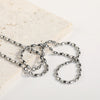 Wholesale Titanium Steel Bead Necklace Simple Geometric Hip Hop Style Electroplated