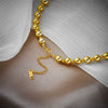 Wholesale Titanium Steel Beaded Necklace With Geometric Pendant Electroplated For Women And Men