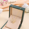 Wholesale Titanium Steel Bow Geometric Electroplated Ochain Women's Necklace Jewelry