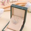 Wholesale Titanium Steel Bow Geometric Electroplated Ochain Women's Necklace Jewelry