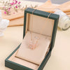 Wholesale Titanium Steel Bow Geometric Electroplated Ochain Women's Necklace Jewelry