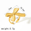 Wholesale Titanium Steel Bow Tie Earrings And Ring For Women 18K Goldplated With Zirconia Design Highend Jewelry