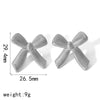 Wholesale Titanium Steel Bow Tie Earrings And Ring For Women 18K Goldplated With Zirconia Design Highend Jewelry