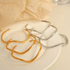 Wholesale 316L Stainless Steel Bracelet Retro Fashion Geometric Electroplated Design
