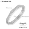 Wholesale Titanium Steel Bracelet With Electroplating Full Of Zircon Simple Style Geometric Shape All Over The Sky Star Design