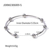Wholesale Titanium Steel Bracelet With Steel Balls Light Luxury Simple Style Electroplated Treatment Geometric Design