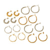 Wholesale Titanium Steel C Shaped Earrings Stainless Steel Vacuum Plated Electroplated Styling Geometric Women's Earrings