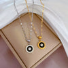 Wholesale Titanium Steel Cartoon Geometric Electroplated Necklace For Women