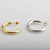 Wholesale Titanium Steel Cartoon Style Hollow Round Wire Earrings With Letters Numbers Text Pattern Vacuum Furnace Electroplated 18K Gold