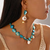 Wholesale Titanium Steel Clavicle Necklace With Geometric And Animal Elements Electroplated For Women