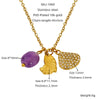 Wholesale Titanium Steel Conch Necklace With Animal Zodiac Pendant Electroplating Design Cross Chain For Women