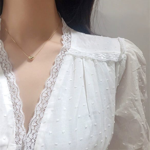 Wholesale Titanium Steel Constellation Pendant Necklace Light Luxury Geometric Style Box Chain