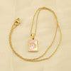 Wholesale Titanium Steel Constellation Shell Necklace For Women With 18K Gold Electroplated Pendant