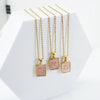 Wholesale Titanium Steel Constellation Shell Necklace For Women With 18K Gold Electroplated Pendant