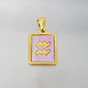 Wholesale Titanium Steel Constellation Shell Necklace For Women With 18K Gold Electroplated Pendant