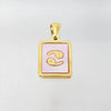 Wholesale Titanium Steel Constellation Shell Necklace For Women With 18K Gold Electroplated Pendant
