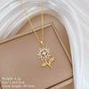 Wholesale Titanium Steel Copper Microinlay Geometric Minimalist Necklace Unisex With Real Gold Electroplating And Diamond Design