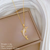 Wholesale Titanium Steel Copper Microinlay Geometric Minimalist Necklace Unisex With Real Gold Electroplating And Diamond Design