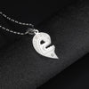 Wholesale Titanium Steel Couple Necklace With Four Leaf Clover Pendant And Letters Numbers Text Pattern