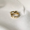 Wholesale Titanium Steel Couple Ring Simple Style Geometric Pattern Electroplated