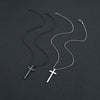 Wholesale Titanium Steel Cross Pendant Jewelry With Pearl Chain And Electroplating Treatment