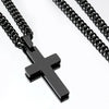 Wholesale Titanium Steel Cross Pendant Necklace For Men And Women With Electroplating