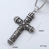 Wholesale Titanium Steel Cross Pendant Necklace Geometric Punk Hiphop Style With Polishing