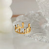 Wholesale Titanium Steel Crown Shaped Ring For Women With Electroplating Treatment