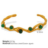 Wholesale 316L Stainless Steel Cshaped Bracelet With French Retro Style And Electroplating Treatment