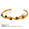 Wholesale 316L Stainless Steel Cshaped Bracelet With French Retro Style And Electroplating Treatment
