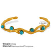 Wholesale 316L Stainless Steel Cshaped Bracelet With French Retro Style And Electroplating Treatment