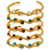 Wholesale 316L Stainless Steel Cshaped Bracelet With French Retro Style And Electroplating Treatment