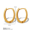 Wholesale 316L Stainless Steel Cshaped Geometric Earrings Gold Plated For Women Light Luxury Elegant Design