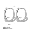 Wholesale 316L Stainless Steel Cshaped Geometric Earrings Gold Plated For Women Light Luxury Elegant Design