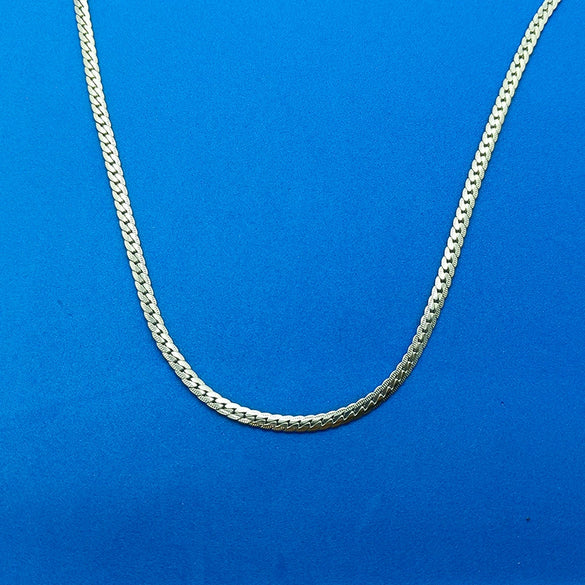 Wholesale Titanium Steel Cuban Hip Hop Geometric Punk Unisex Necklace With Electroplating And Snake Bone Chain