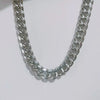 Wholesale Titanium Steel Cuban Hip Hop Geometric Punk Unisex Necklace With Electroplating And Snake Bone Chain
