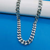 Wholesale Titanium Steel Cuban Hip Hop Geometric Punk Unisex Necklace With Electroplating And Snake Bone Chain