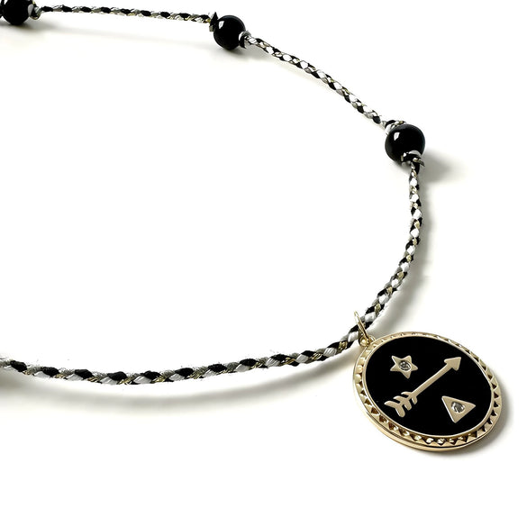 Wholesale Titanium Steel Dopamine Necklace With Geometric Pattern English Letters Eightpointed Star And Arrow Electroplated Simple Style