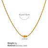 Wholesale 316L Stainless Steel Doublelayer Geometric Style Necklace For Women With Electroplating Treatment