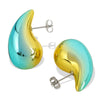 Wholesale 316L Stainless Steel Drop Shape Electroplated Earrings For Women Fashion Trendy Simple