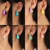 Wholesale 316L Stainless Steel Drop Shape Electroplated Earrings For Women Fashion Trendy Simple