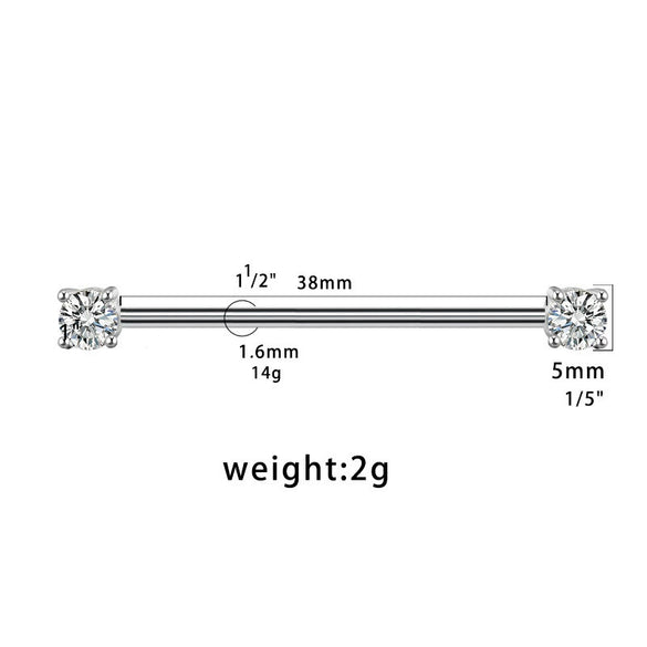 Wholesale Titanium Steel Ear Bridge Ear Bone Nail With Geometric Animal Zodiac Doll Cartoon Characters And Leaf Patterns Electroplated